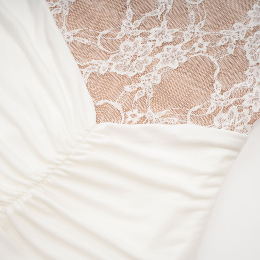 Μίνι Φόρεμα Anaïslace Με Δαντέλα Και Ψεύτικα Λουλούδια