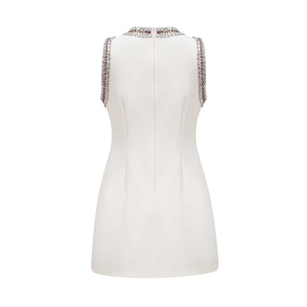 Μίνι Φόρεμα Με Κέντημα Emilie Crystal