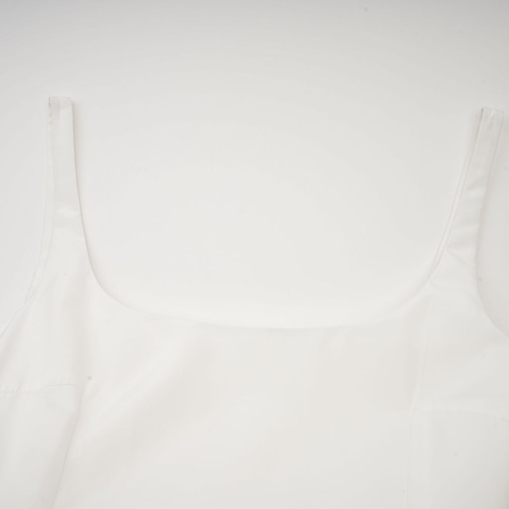 Φόρεμα Μίντι Από Πλισέ Βαμβακερό Ποπλίνα Ingrid