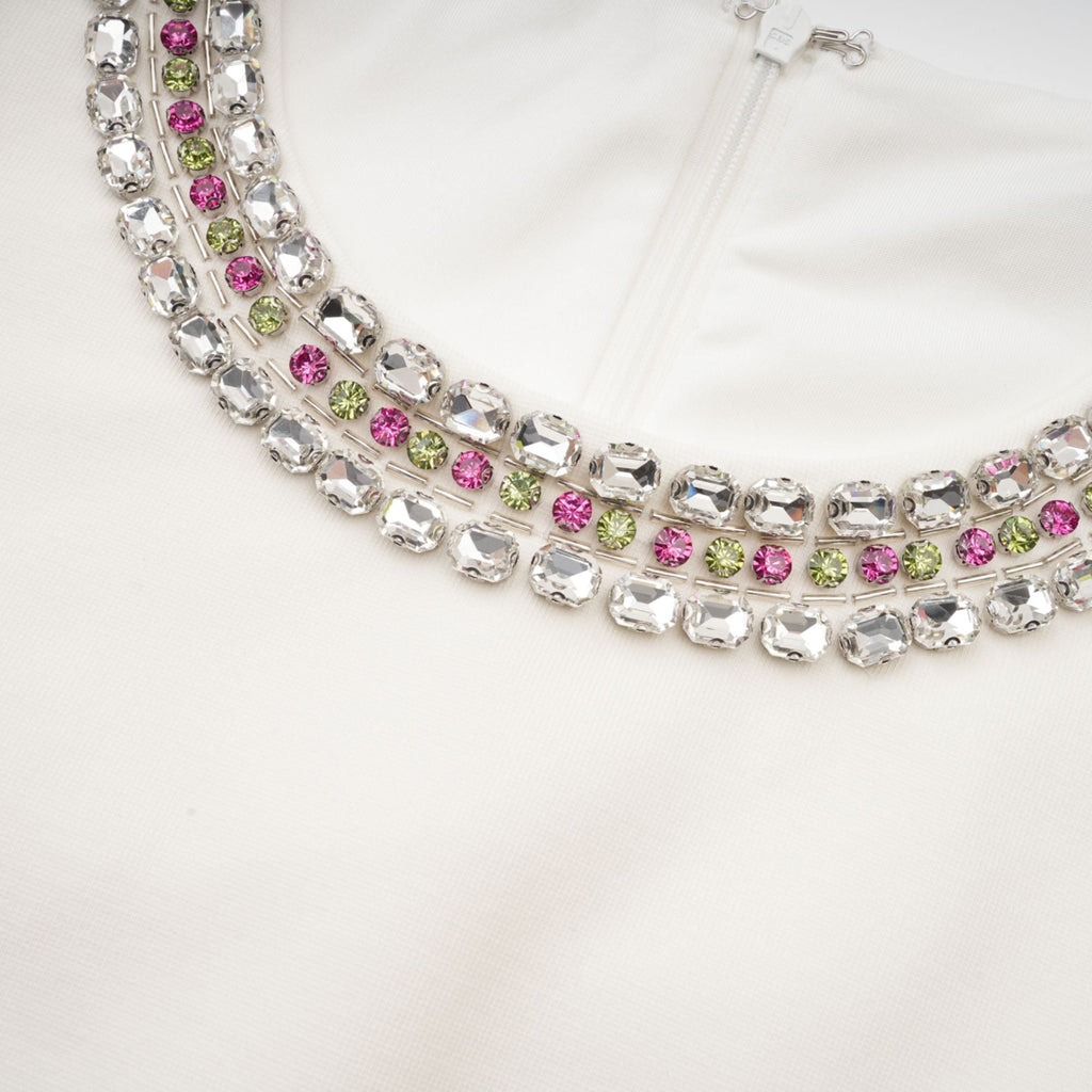 Μίνι Φόρεμα Με Κέντημα Emilie Crystal