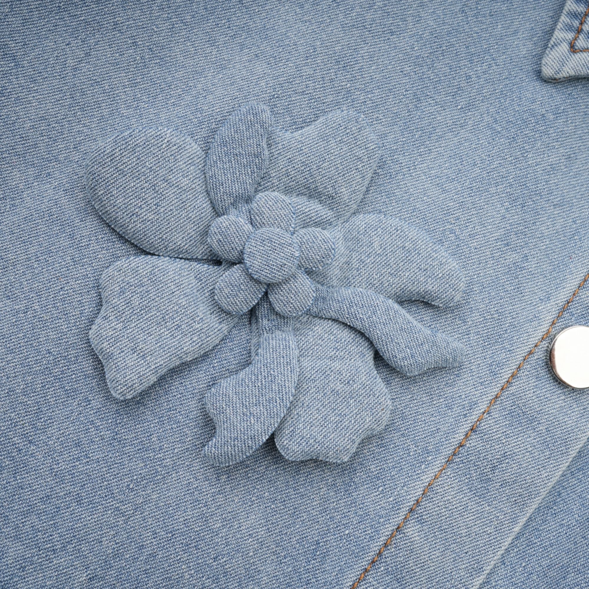 Τζιν Πουκάμισο Armelle Floral Απλικέ