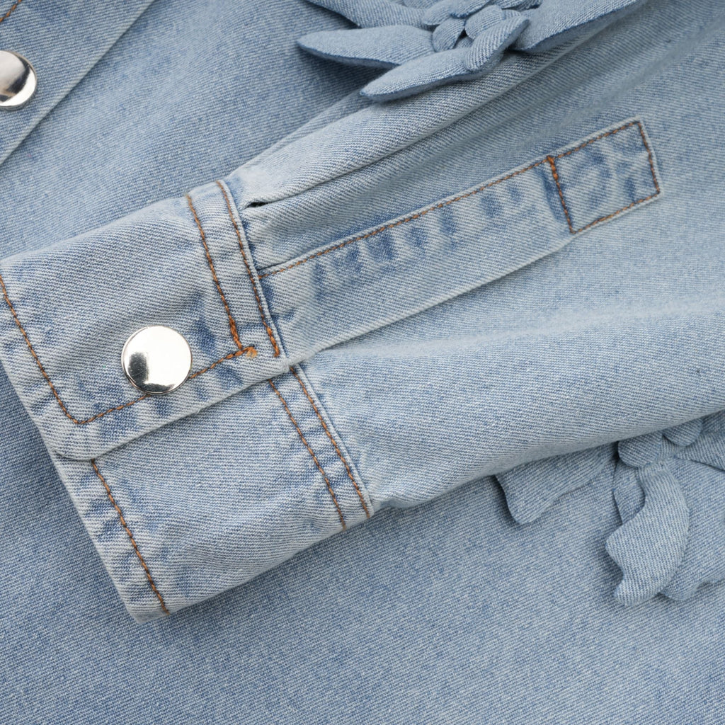 Τζιν Πουκάμισο Armelle Floral Απλικέ