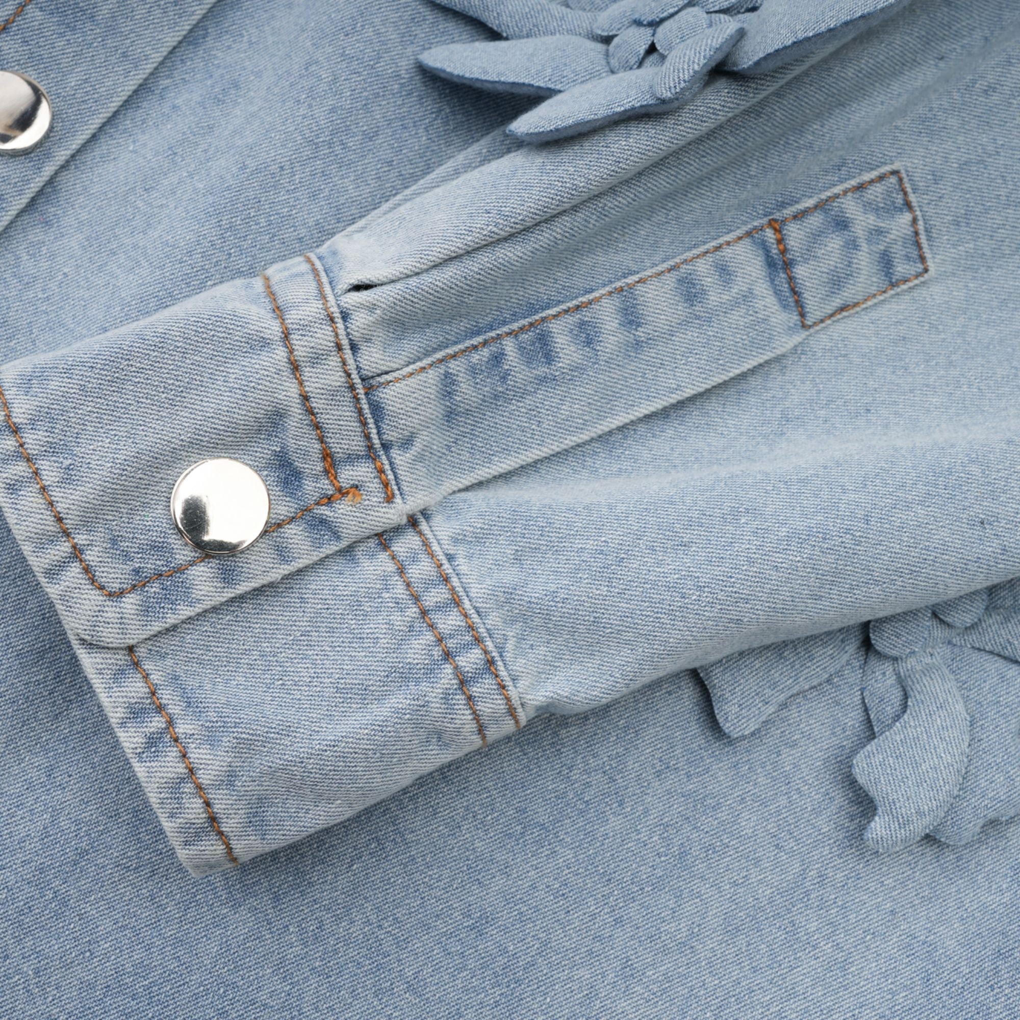 Τζιν Πουκάμισο Armelle Floral Απλικέ