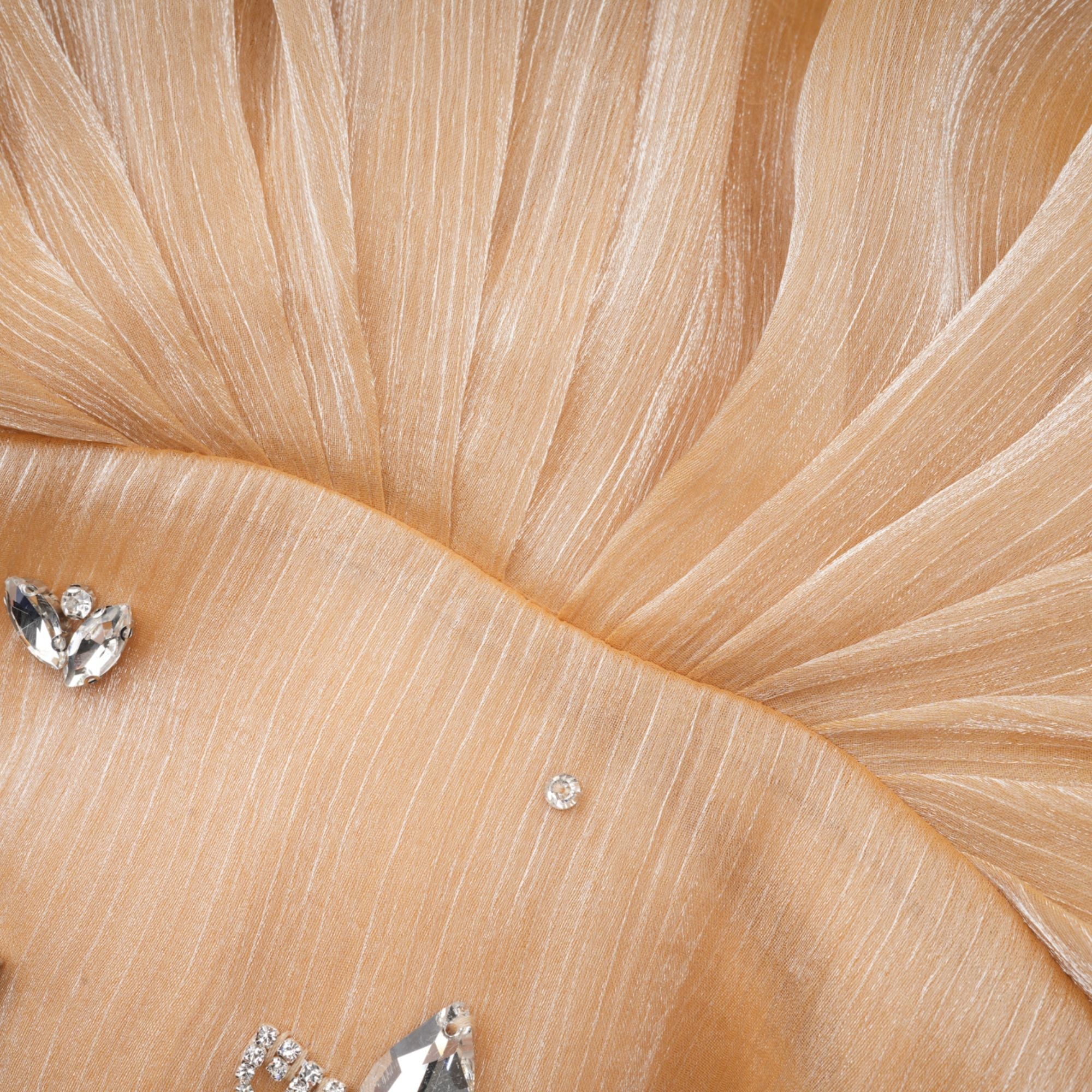 Μίνι Φόρεμα Adelina Με Χρυσό Κρύσταλλο Και Πάνελ