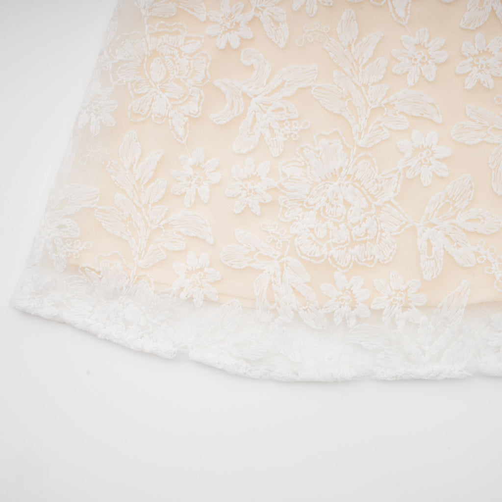 Φόρεμα Μίντι Με Κεντημένο Κορσέ Gaia