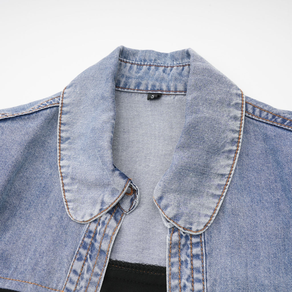 Σετ Ασορτί Μπλούζας Και Φούστας Από Τζιν Με Επένδυση Nala Jersey