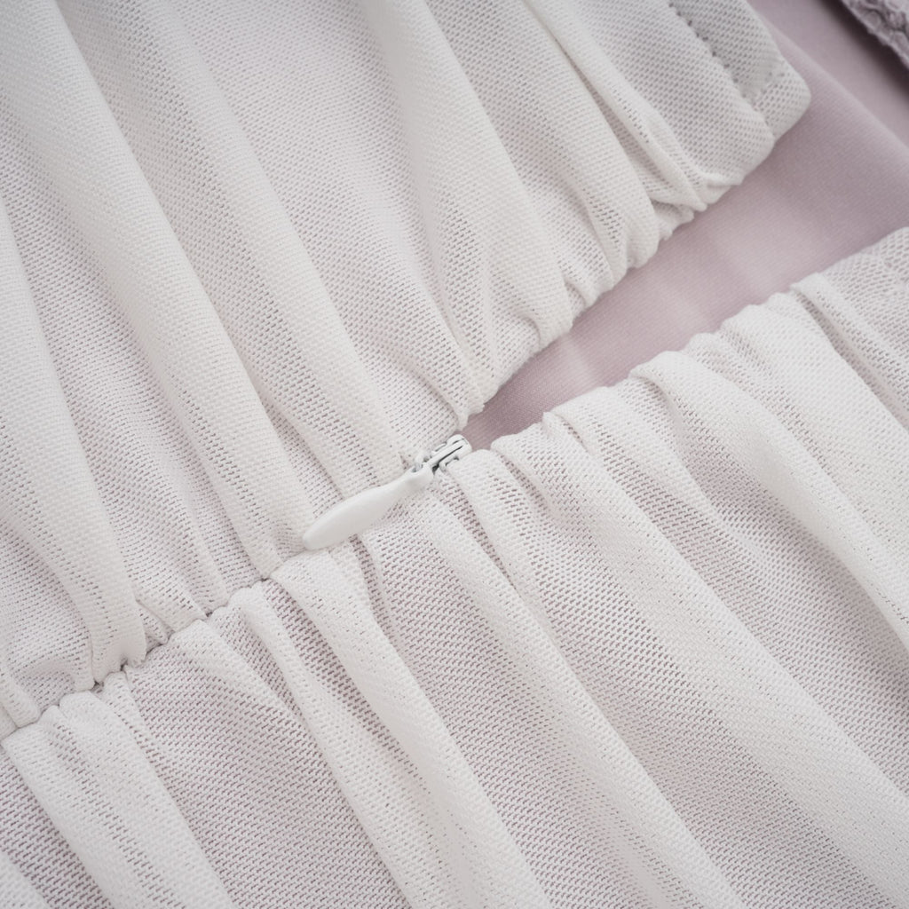 Φόρεμα Nereida Με Πλισέ Μίντι Φόρεμα Και Έξω Τους Ώμους