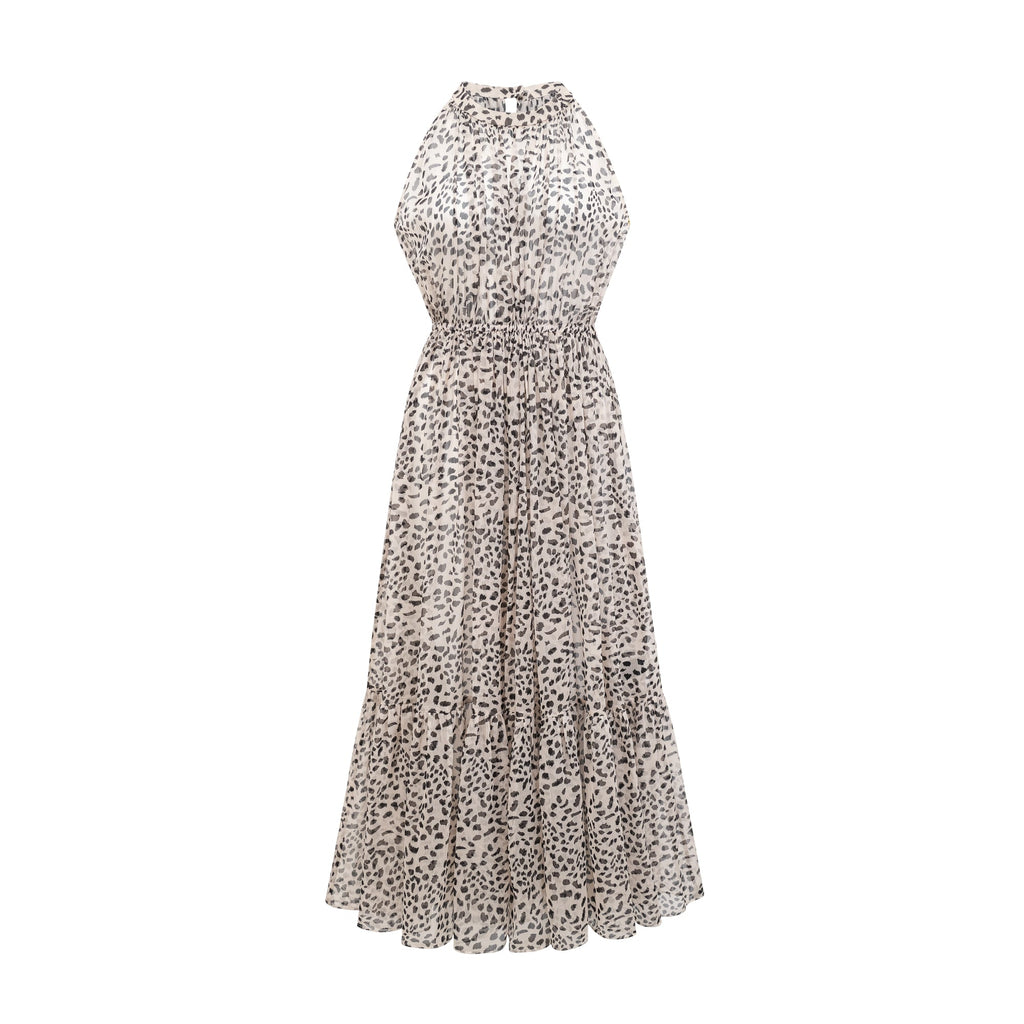 Φόρεμα Adèle Με Αμάνικο Σχέδιο Λεοπάρ Και Μίντι Φόρεμα