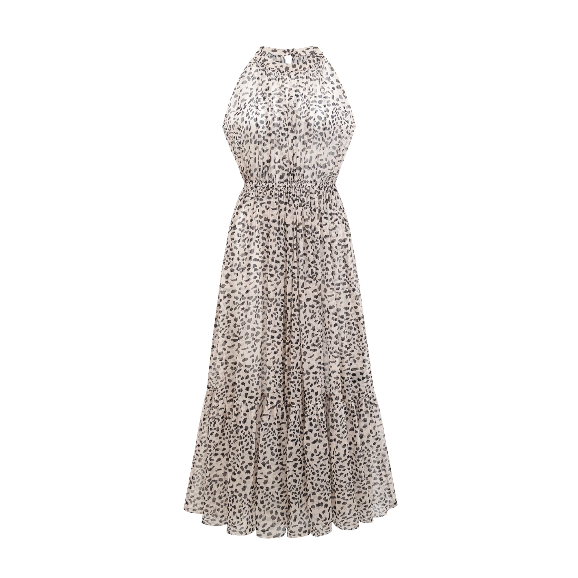 Φόρεμα Adèle Με Αμάνικο Σχέδιο Λεοπάρ Και Μίντι Φόρεμα