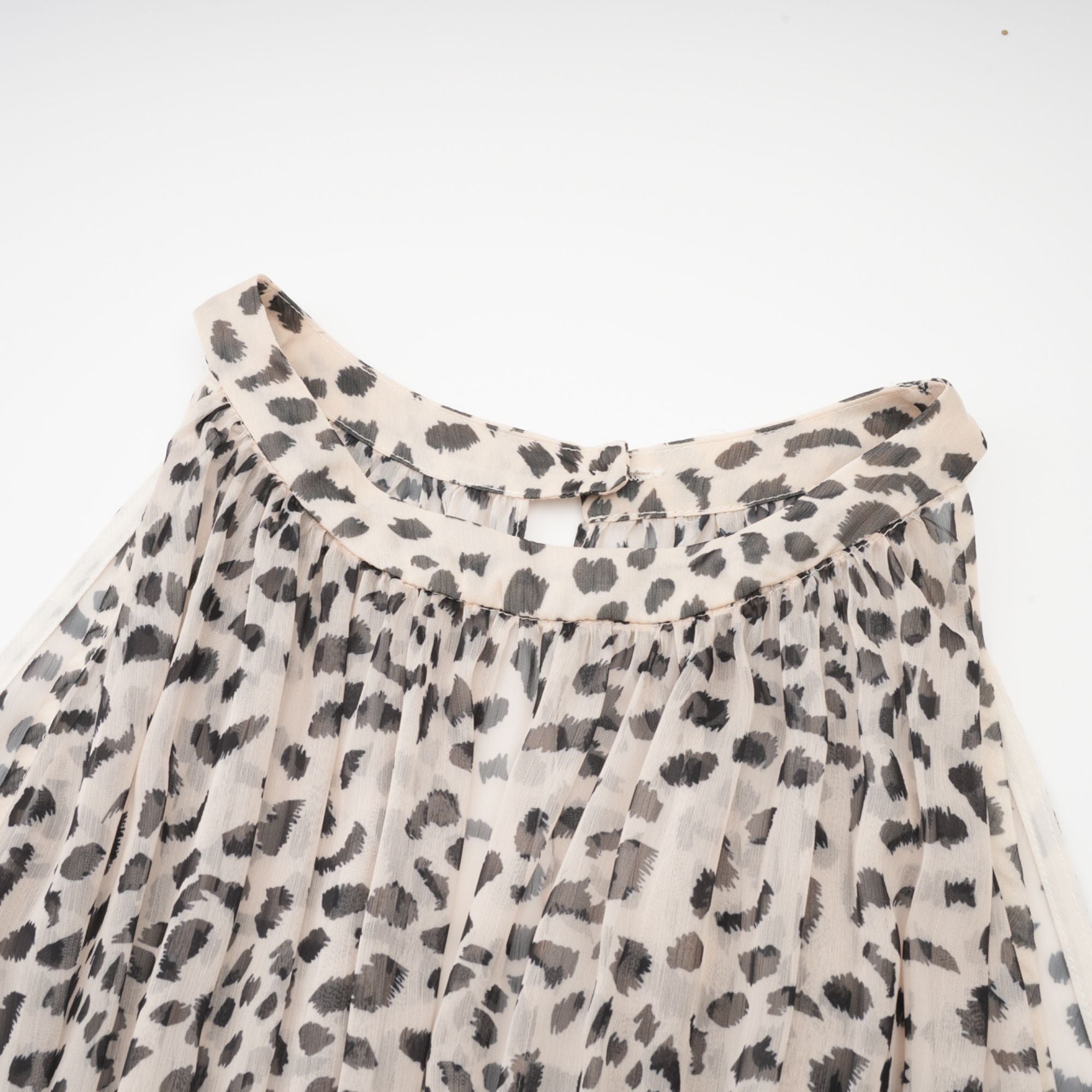 Φόρεμα Adèle Με Αμάνικο Σχέδιο Λεοπάρ Και Μίντι Φόρεμα