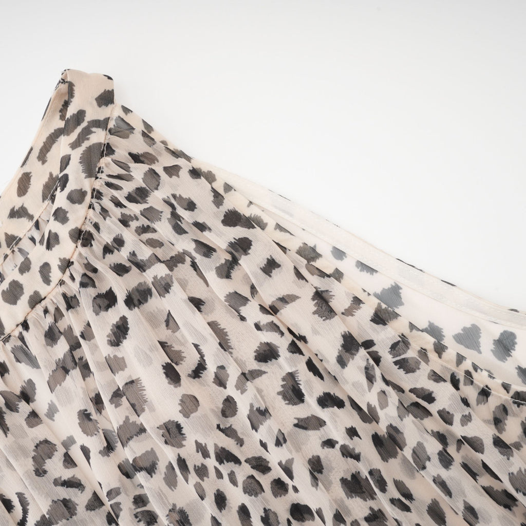 Φόρεμα Adèle Με Αμάνικο Σχέδιο Λεοπάρ Και Μίντι Φόρεμα