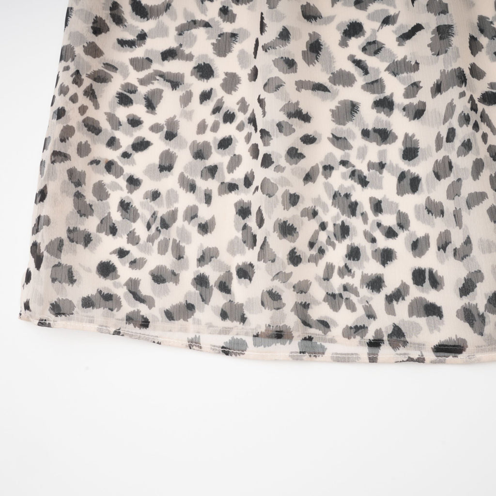 Φόρεμα Adèle Με Αμάνικο Σχέδιο Λεοπάρ Και Μίντι Φόρεμα