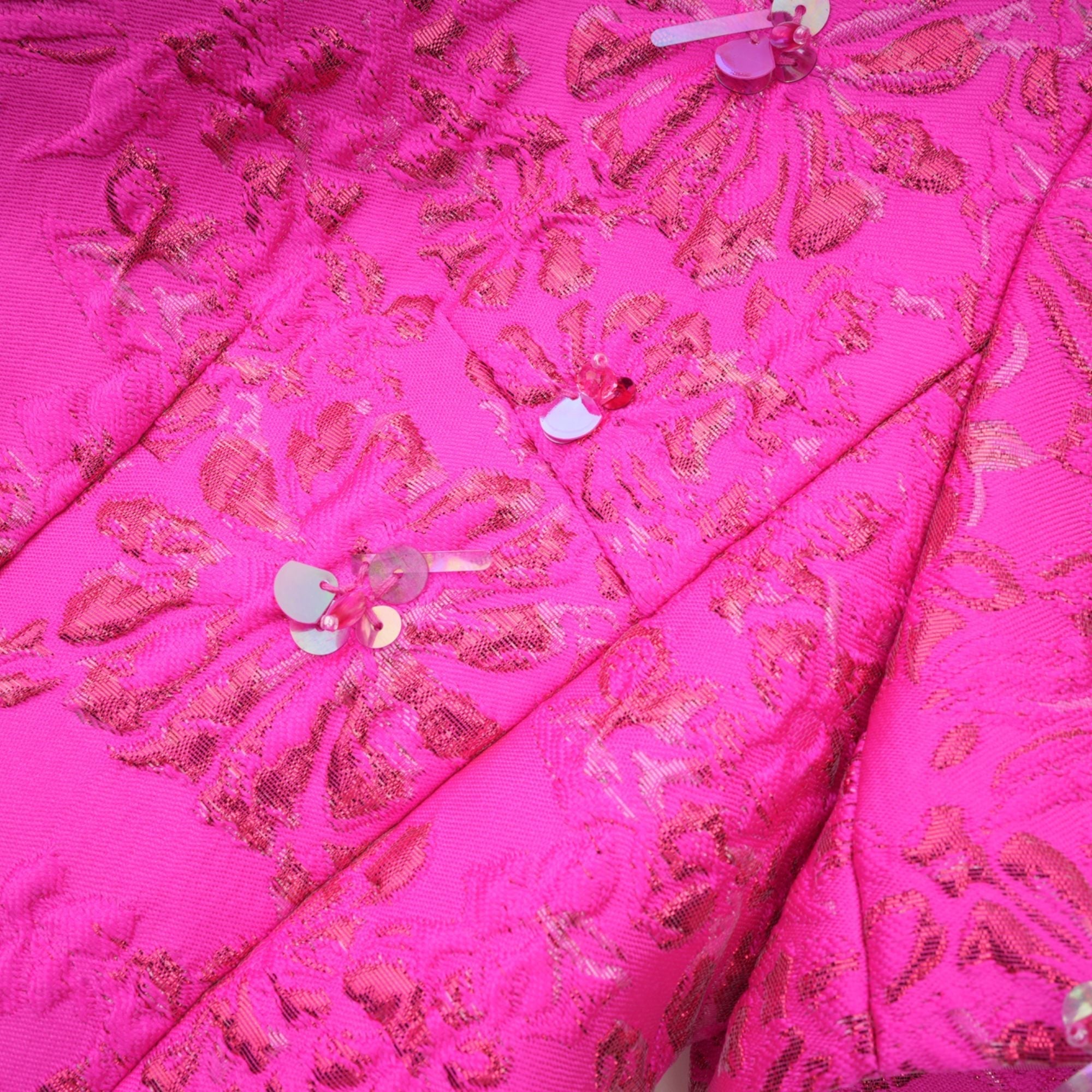 Μίνι Φόρεμα Με Απλικέ Λουλούδια Σε Φλωρεντινό Στιλ