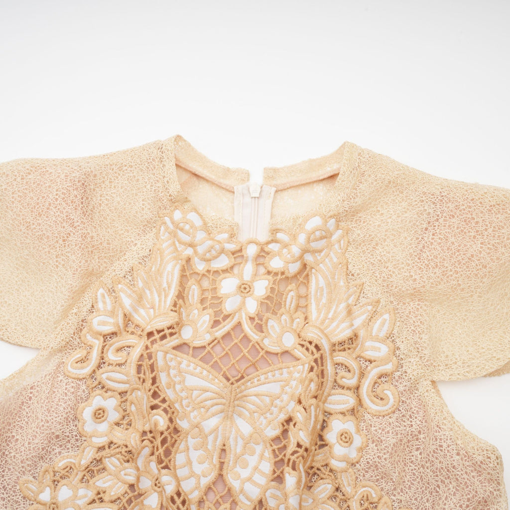 Φόρεμα Μίντι Με Κέντημα Nerissa Με Πλισέ Σχέδιο