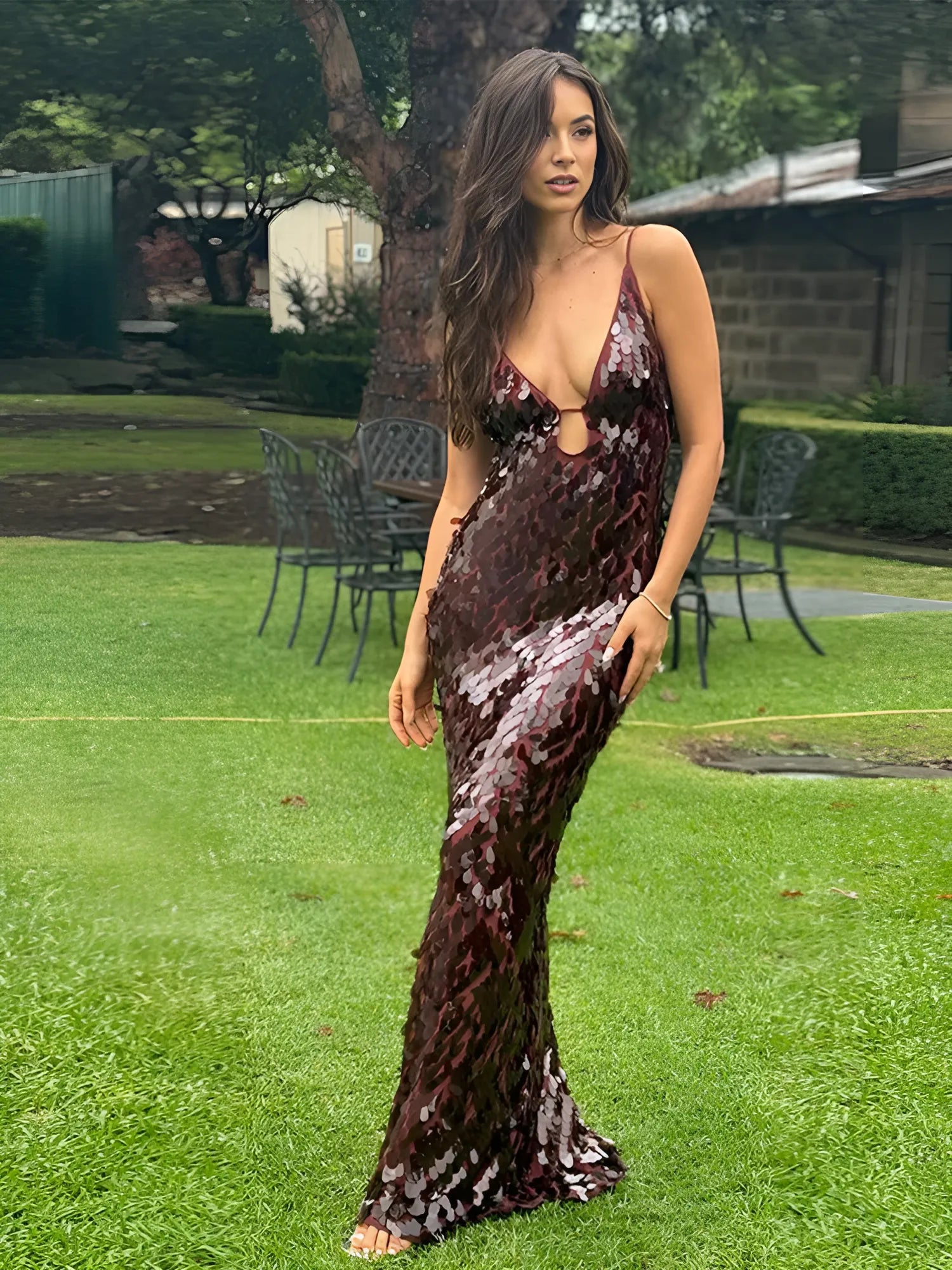 Φόρεμα Kailani Με Πούλιες Και Μάξι Φόρεμα