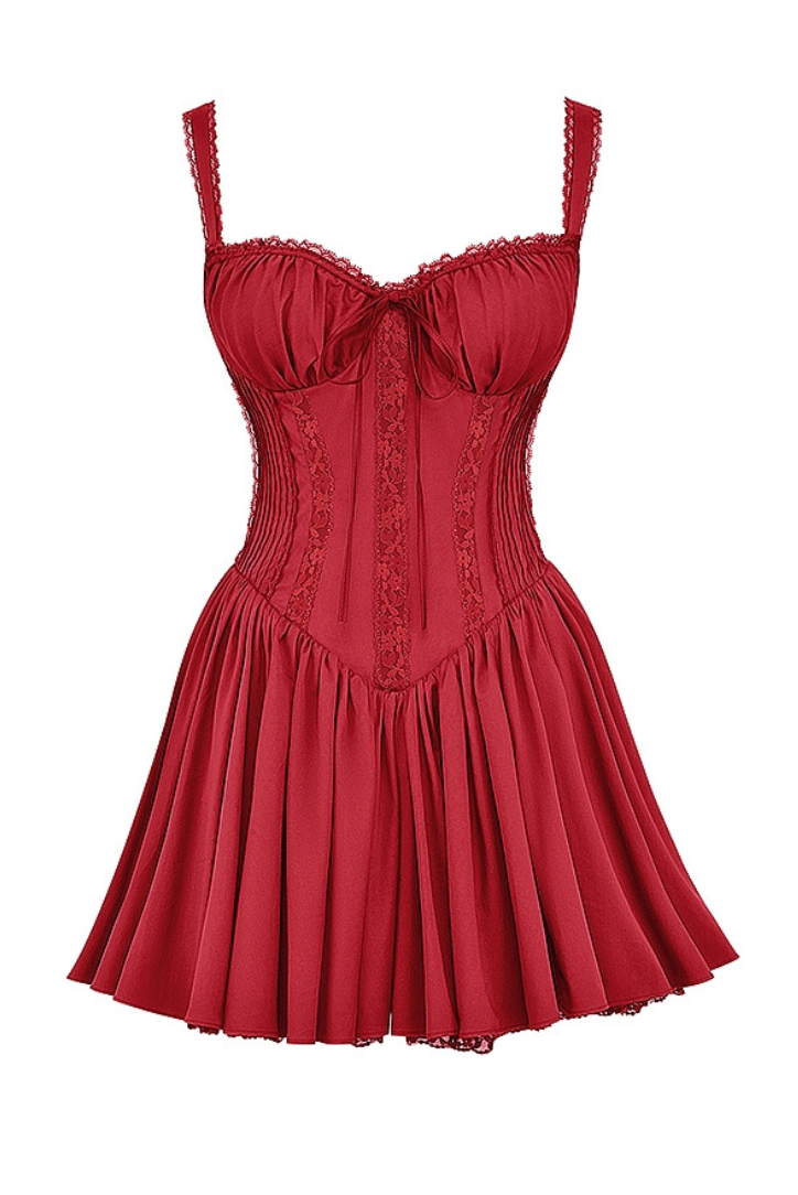 Μίνι Φόρεμα Noemi Με Δαντέλα Και Λεπτομέρειες Από Δαντέλα