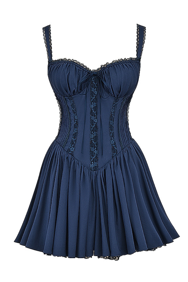 Μίνι Φόρεμα Noemi Με Δαντέλα Και Λεπτομέρειες ®