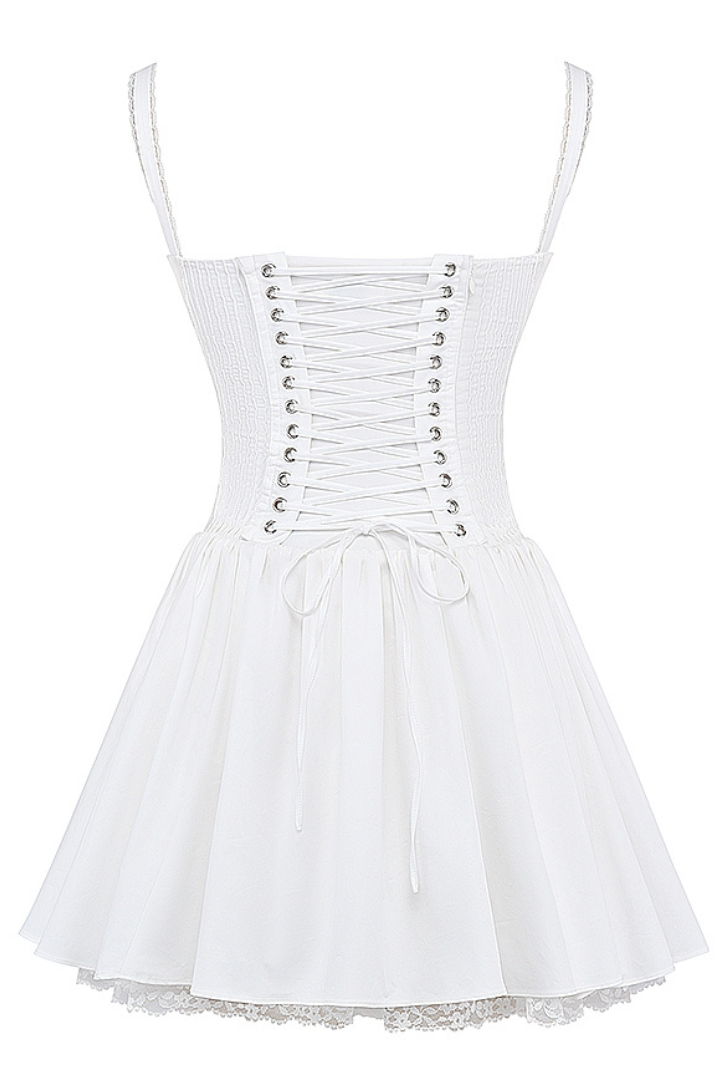 Μίνι Φόρεμα Noemi Με Δαντέλα Και Λεπτομέρειες Από Δαντέλα