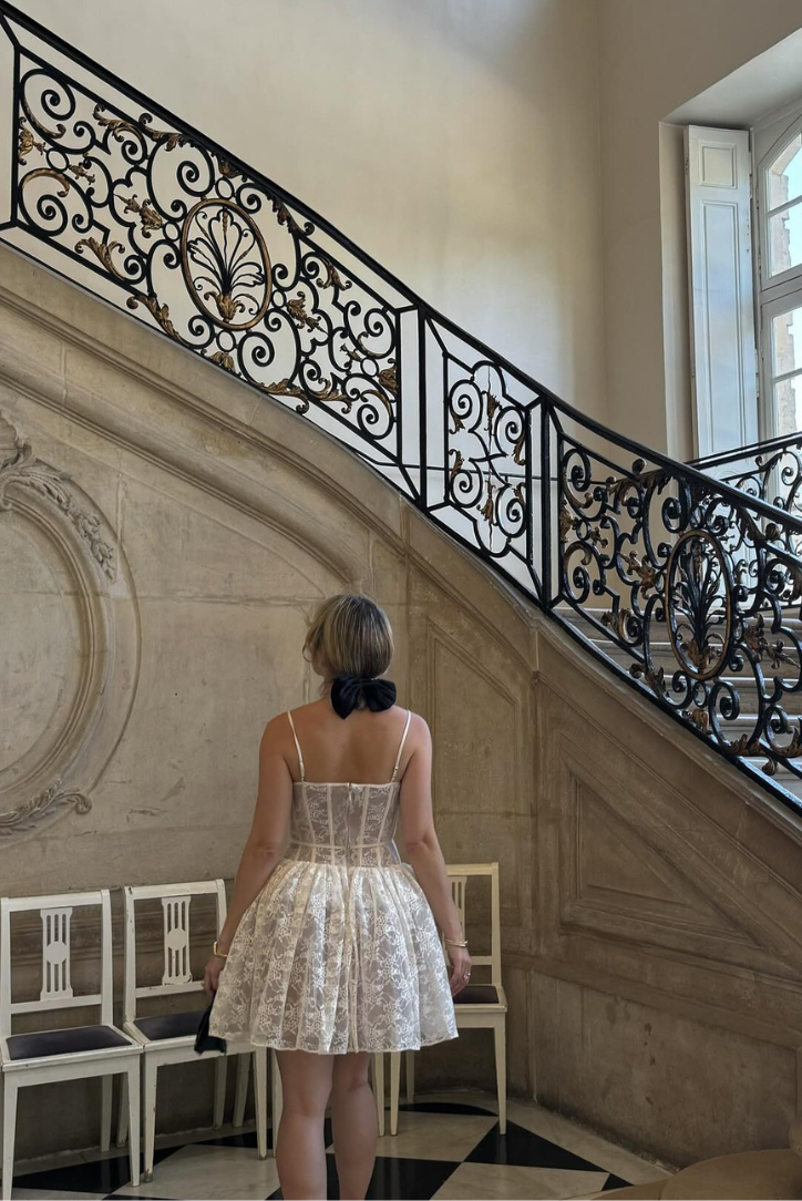 Μίνι Φόρεμα Με Δαντέλα Lyra