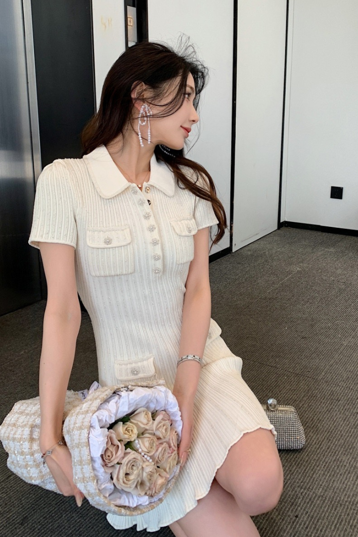 Μίνι Φόρεμα Kaela Με Ριμπ Ύφανση