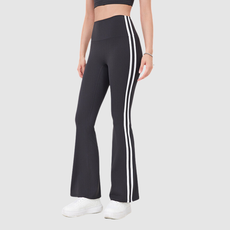 Παντελόνι Γιόγκα Με Φαρδιά Μπατζάκια Και Πλαϊνές Ρίγες