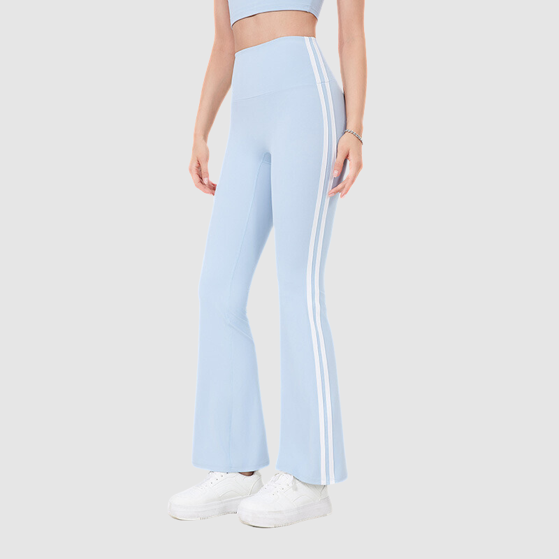 Παντελόνι Γιόγκα Με Φαρδιά Μπατζάκια Και Πλαϊνές Ρίγες