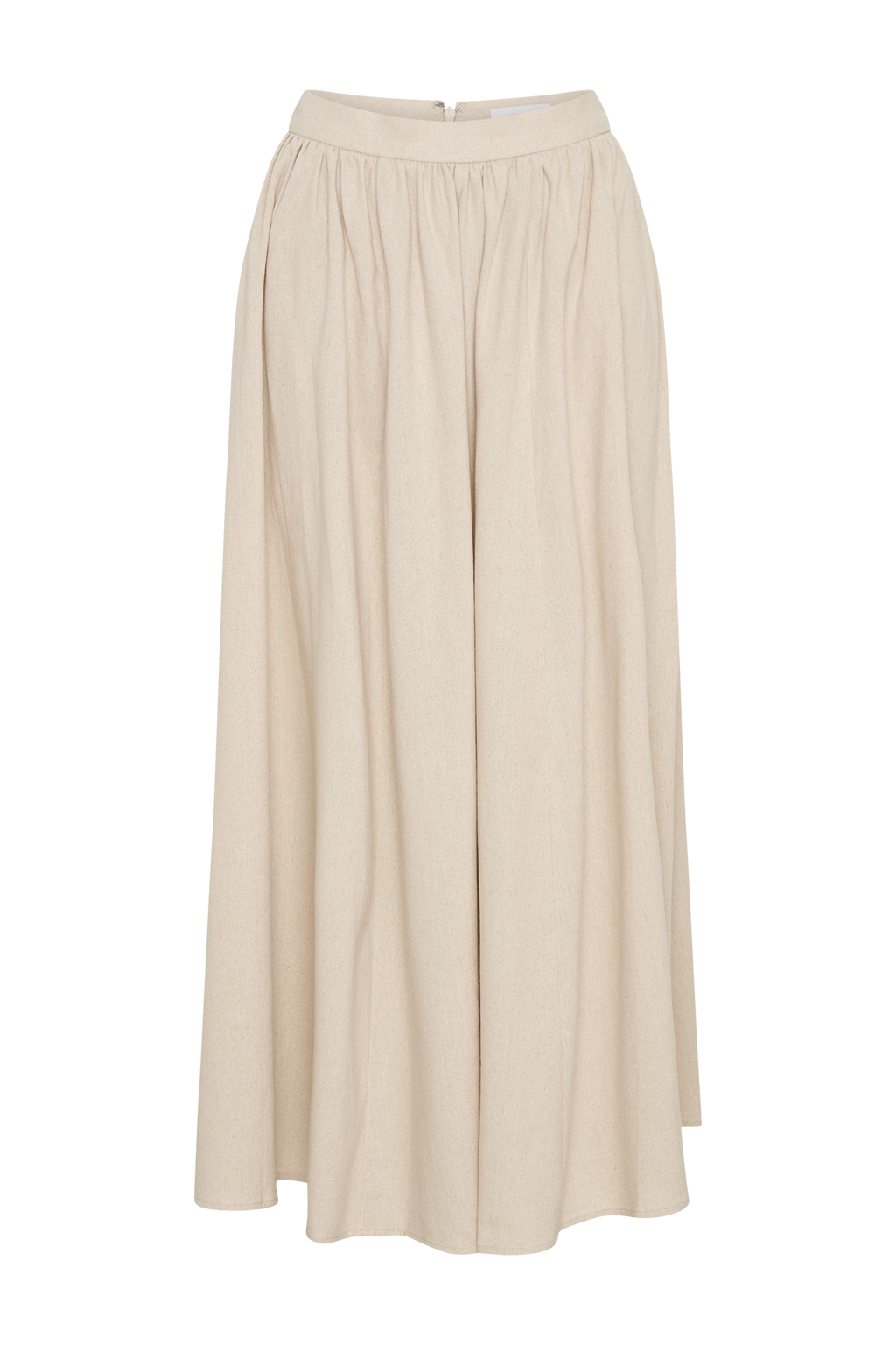 Φούστα Μάξι Σε Γραμμή Α Από Λινό Clarence - Φυσικό