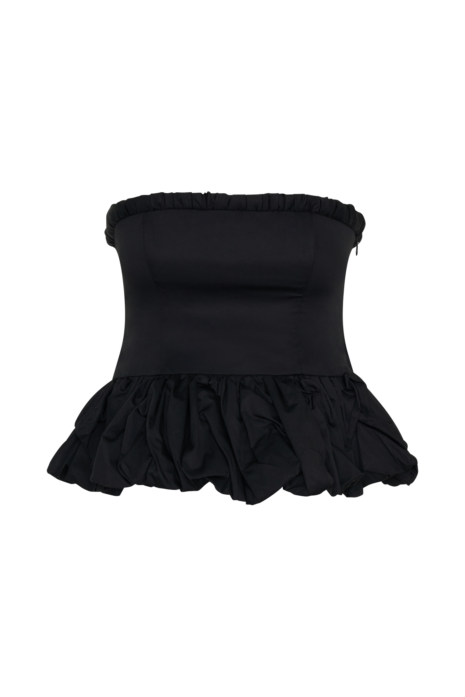 Cora Lace Strapless Top - Μαύρο