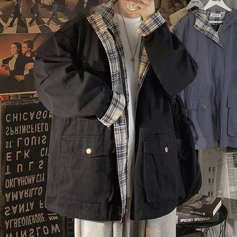 Μπουφάν Με Κουκούλα Και Τσέπες