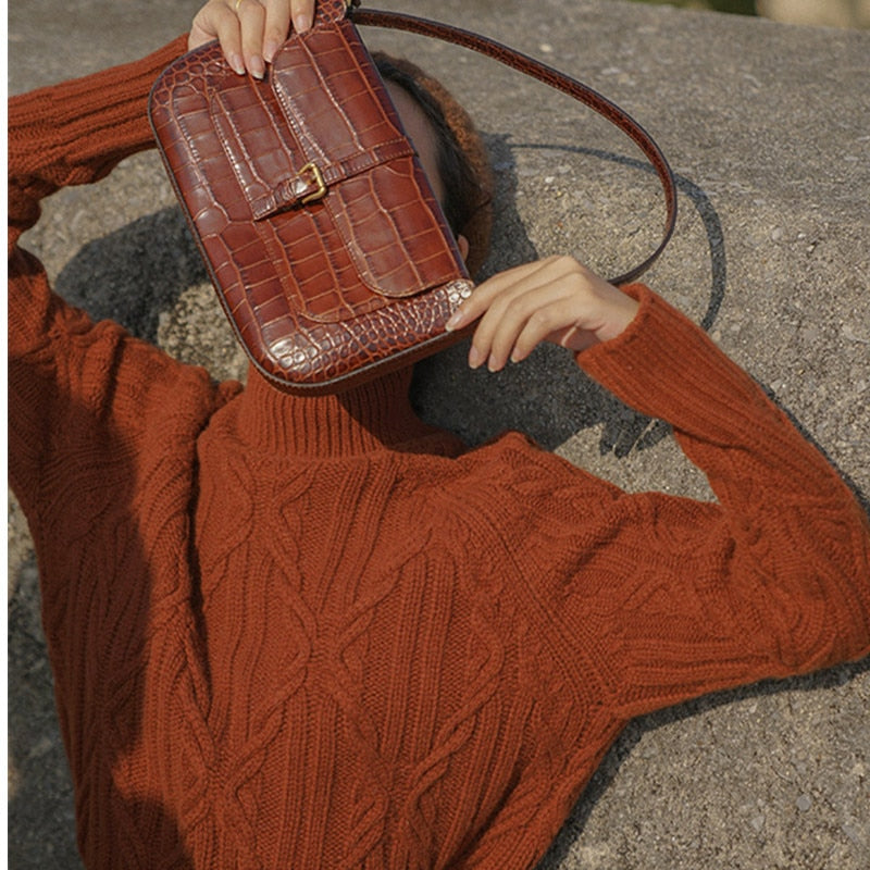 Πλεκτό Πουλόβερ Με Ζιβάγκο Hull