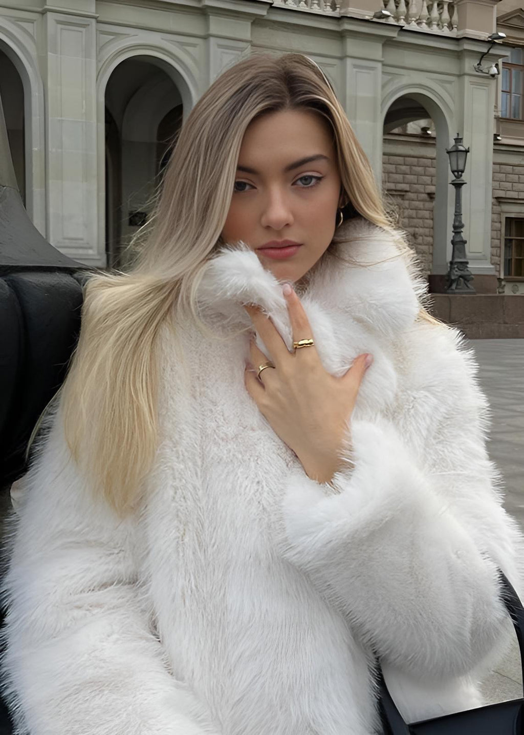 Μπουφάν Riboas Faux Fur