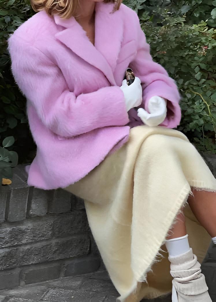 Μπλέιζερ Bella Oversize Από Μάλλινο Υφασμάτινο Σακάκι