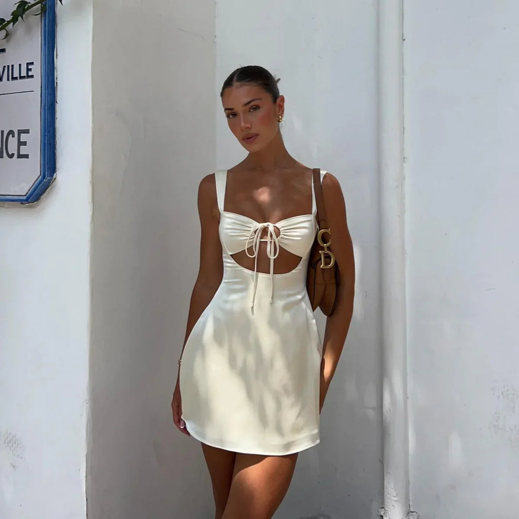 Μίνι Φόρεμα Από Σατέν Monaco