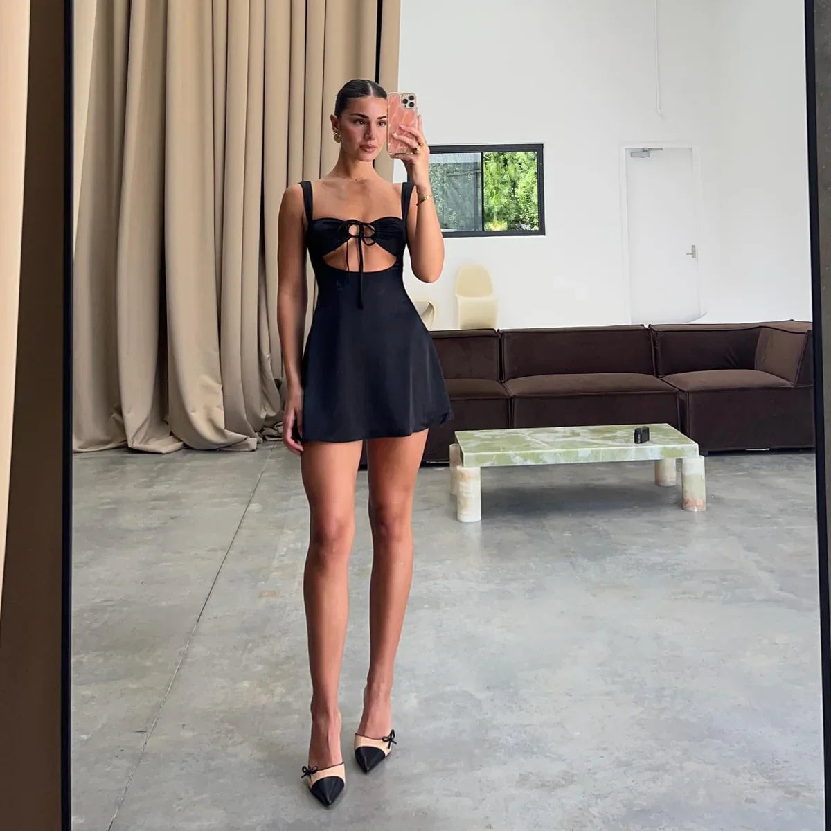 Μίνι Φόρεμα Από Σατέν Monaco