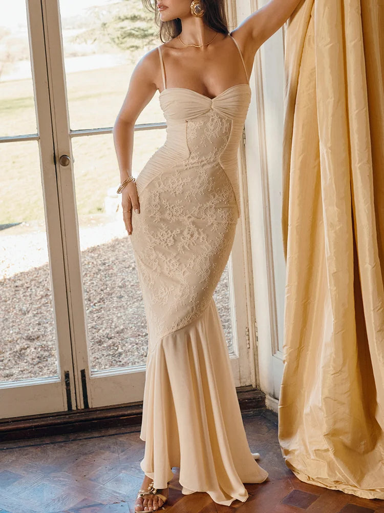 Φόρεμα Μάξι Σε Σχήμα Γοργόνας Με Κοντό Τελείωμα