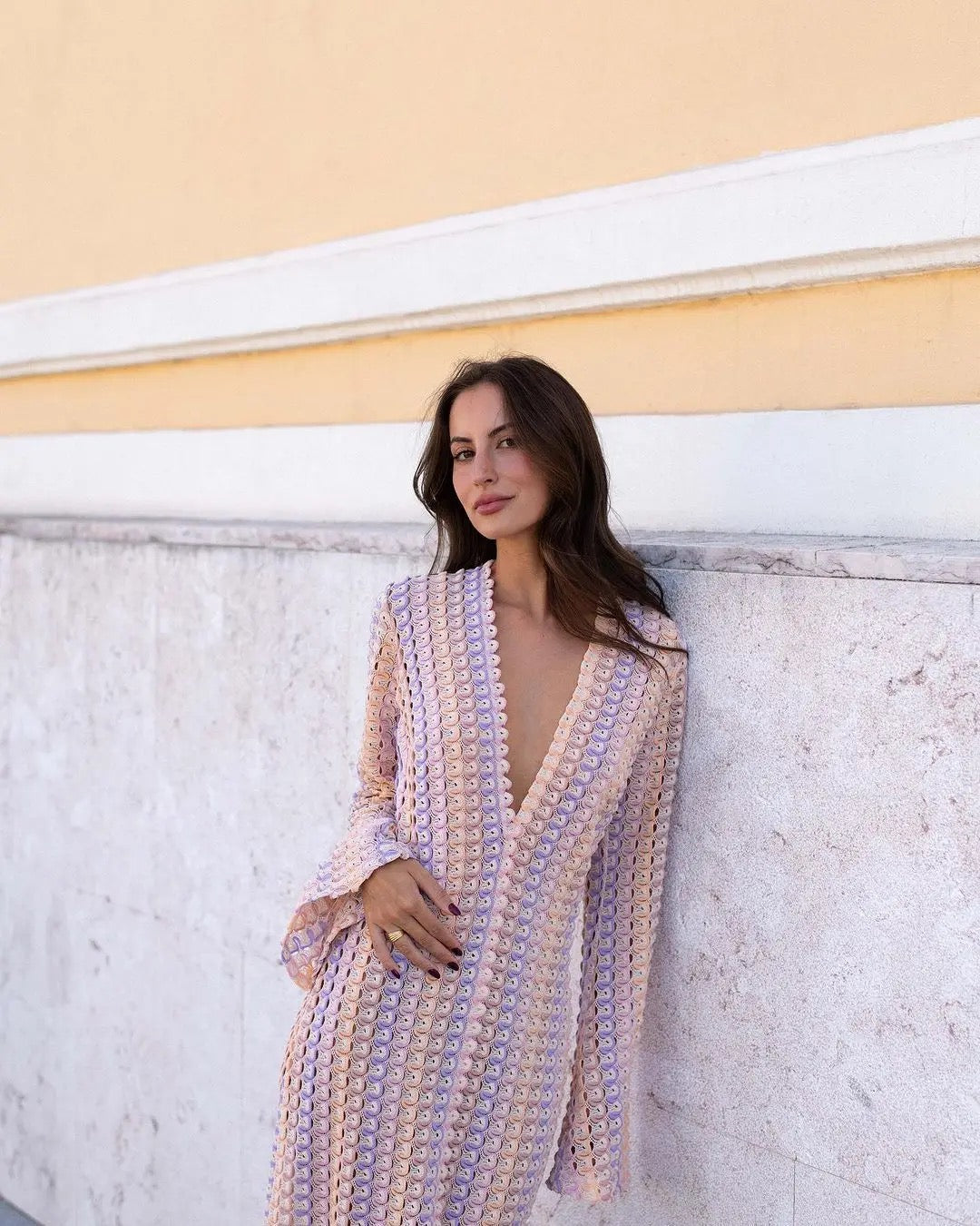 Φόρεμα Με V Λαιμόκοψη Emma