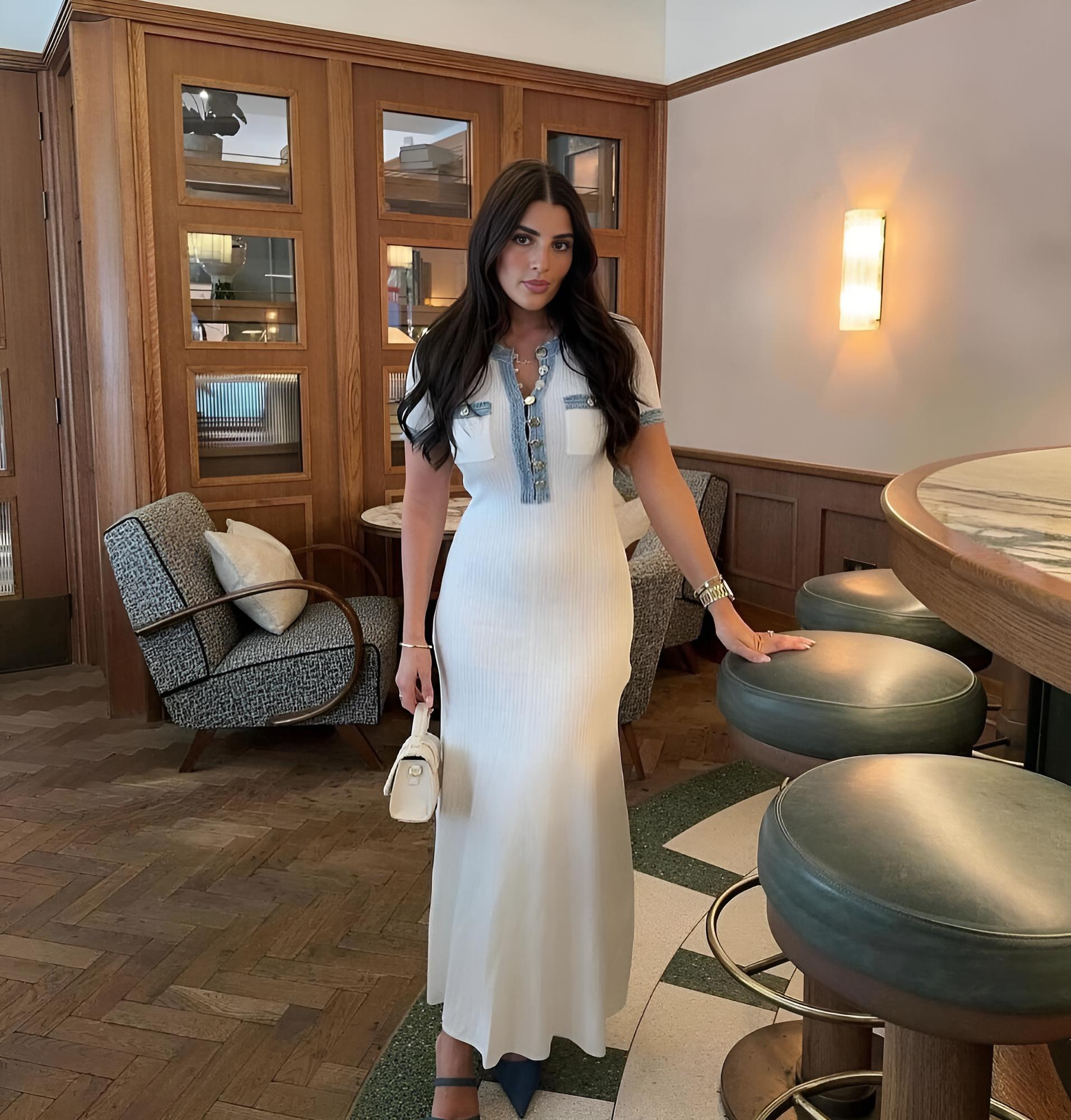 Φόρεμα Μάξι Με Λεπτομέρειες Saviana