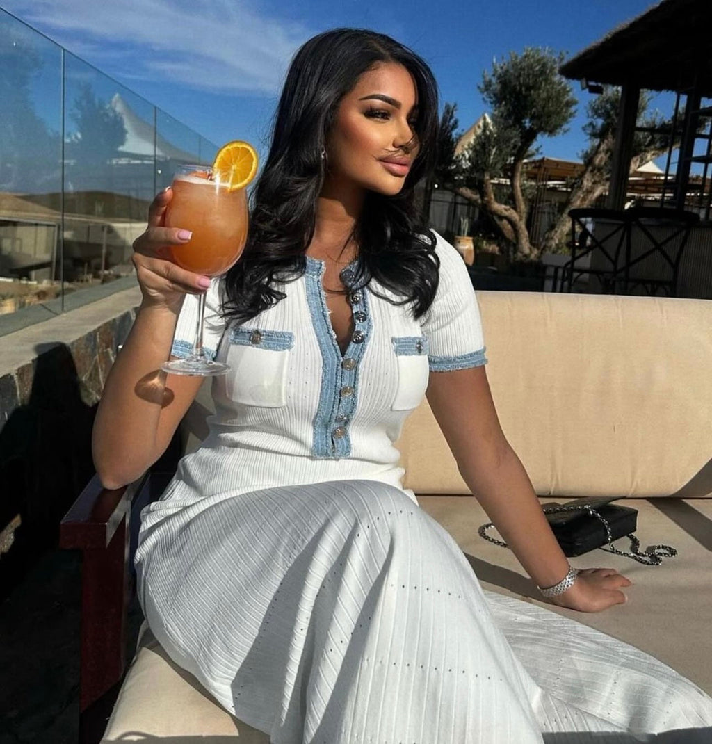 Φόρεμα Μάξι Με Λεπτομέρειες Saviana