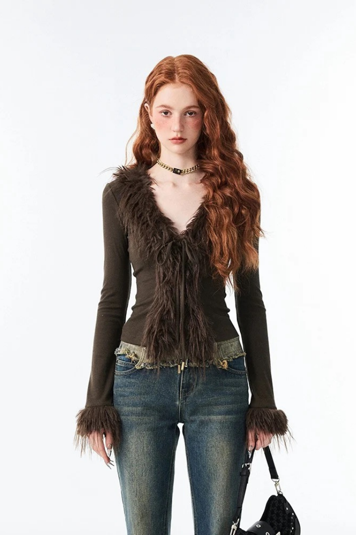 Πλούσια Ζακέτα Joe Με Δετές Λεπτομέρειες Και Κορδόνια