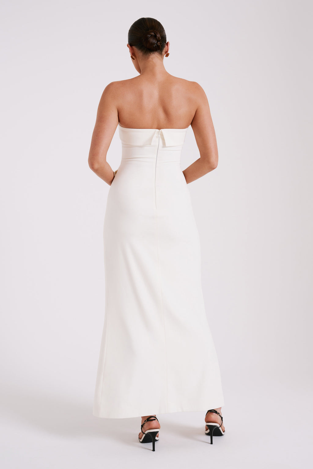 Φόρεμα Abbie Strapless Suit Maxi - Ιβουάρ