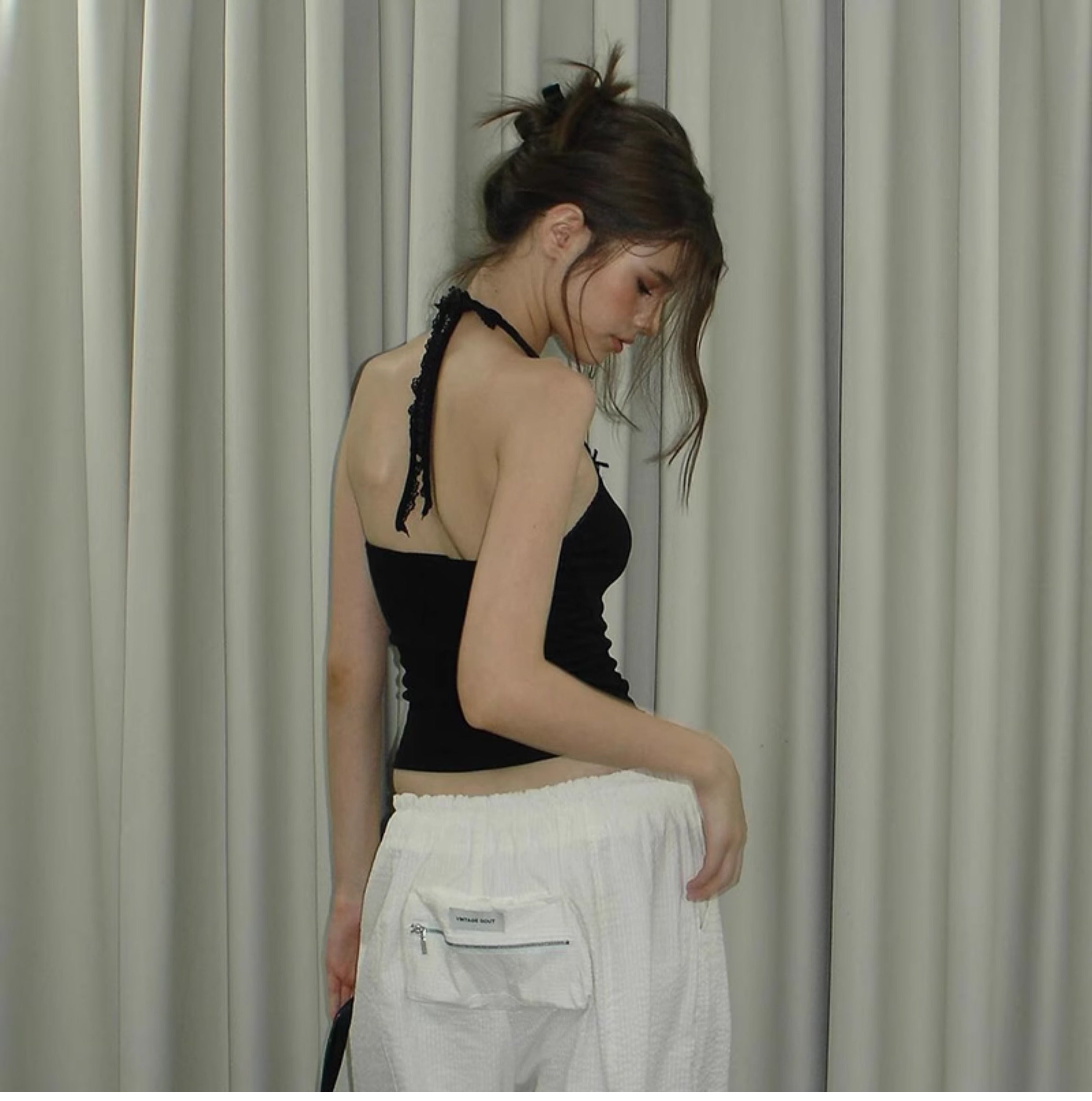 Μπλούζα Muı Linnea Με Δαντέλα Και Μακριά Μανίκια