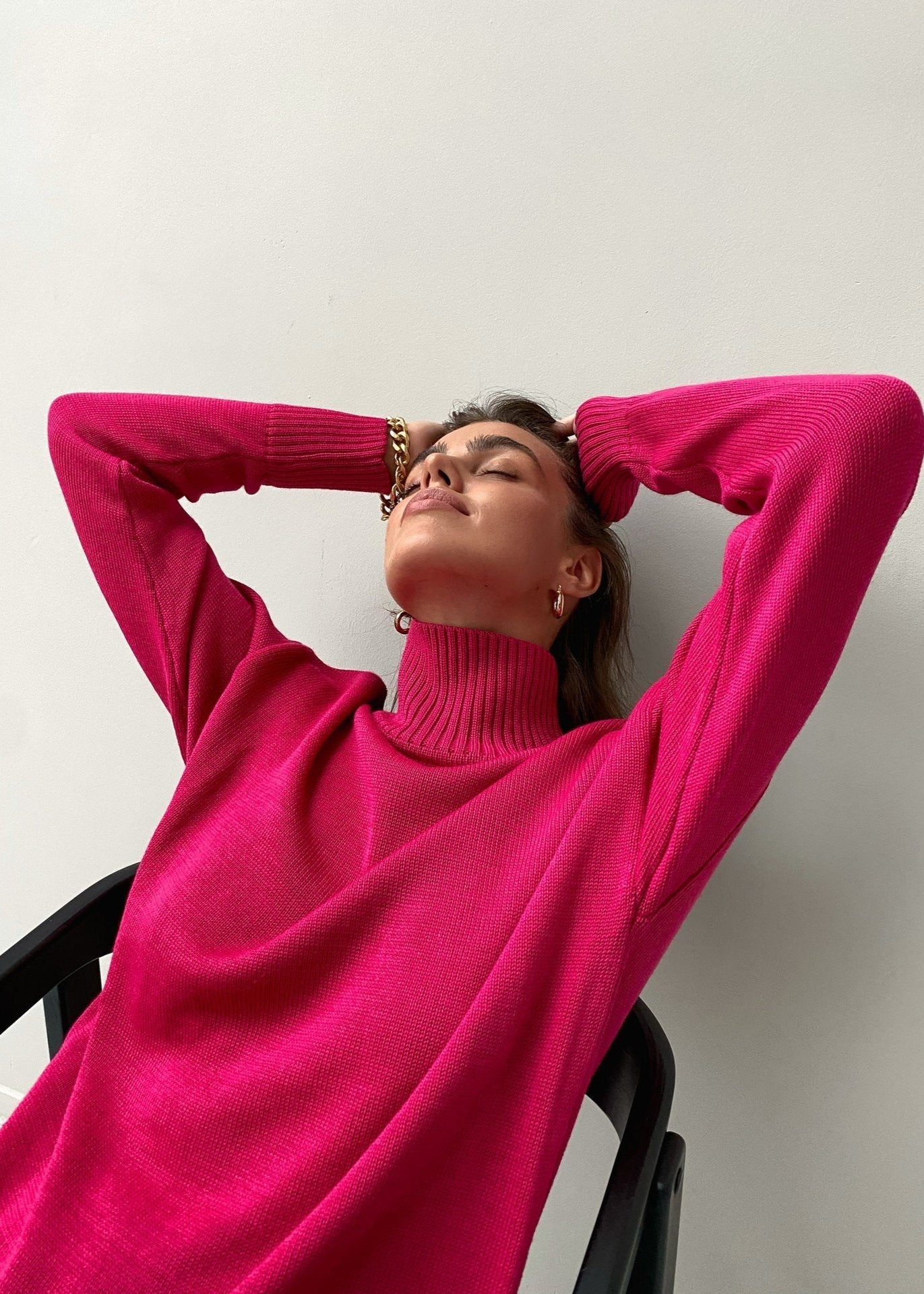 Πολυτελές Πουλόβερ Με Ριμπ Ντεκολτέ