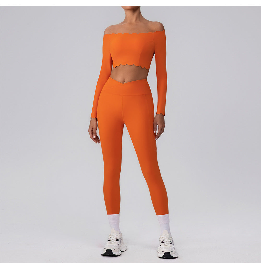 Μπλούζα Με Μακριά Μανίκια Και Κυματιστό Τελείωμα