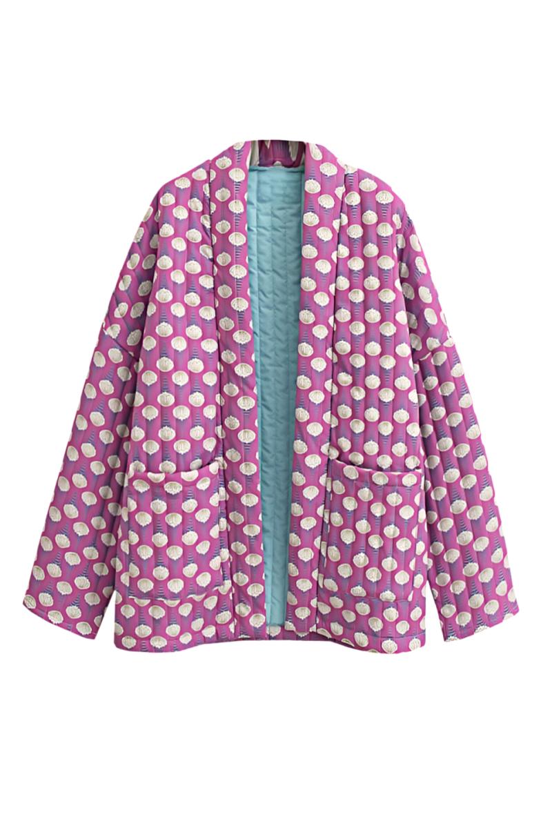 Καπιτονέ Μπουφάν Με Στάμπα Σε Φεγγάρι