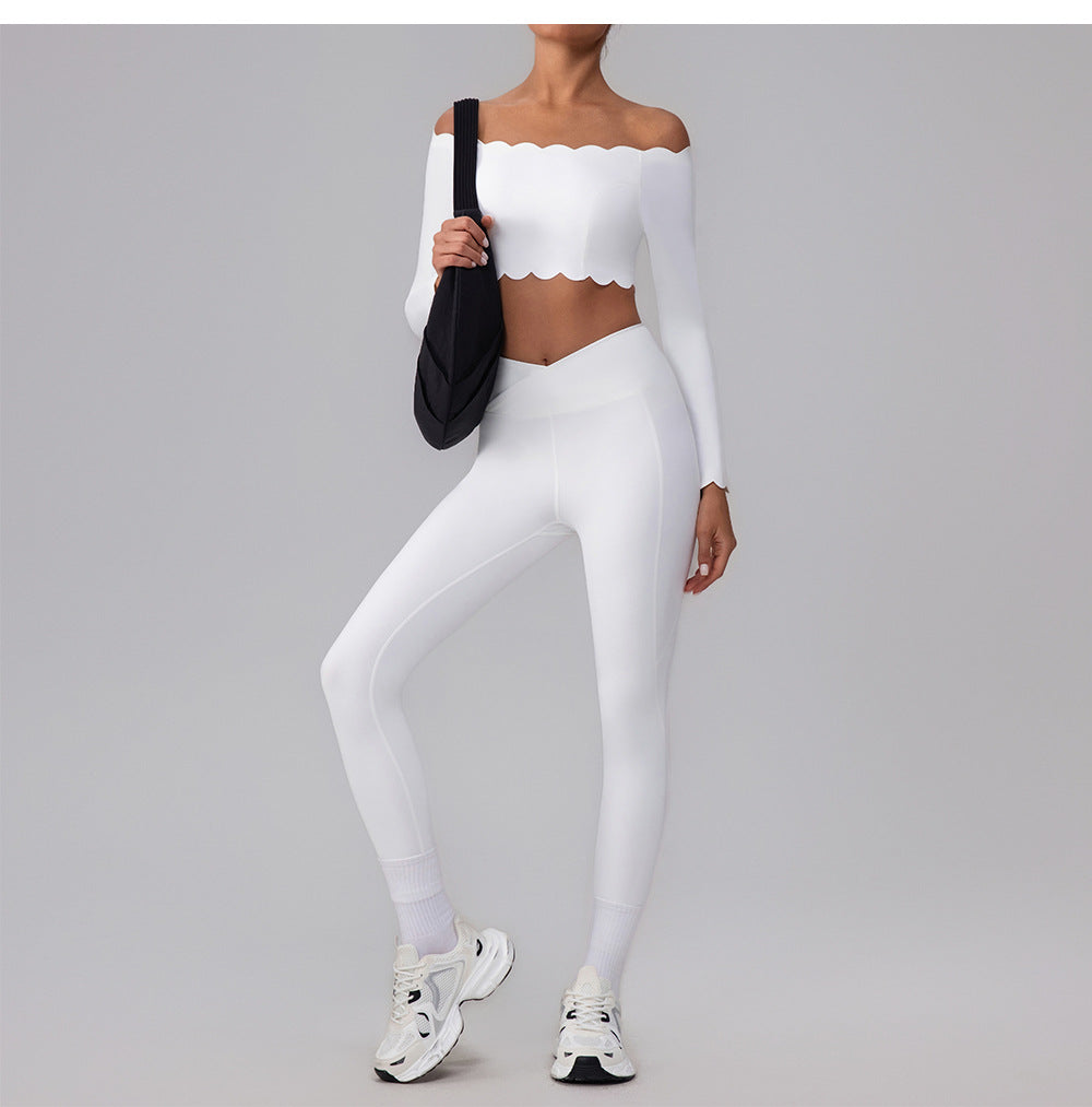 Μπλούζα Με Μακριά Μανίκια Και Κυματιστό Τελείωμα