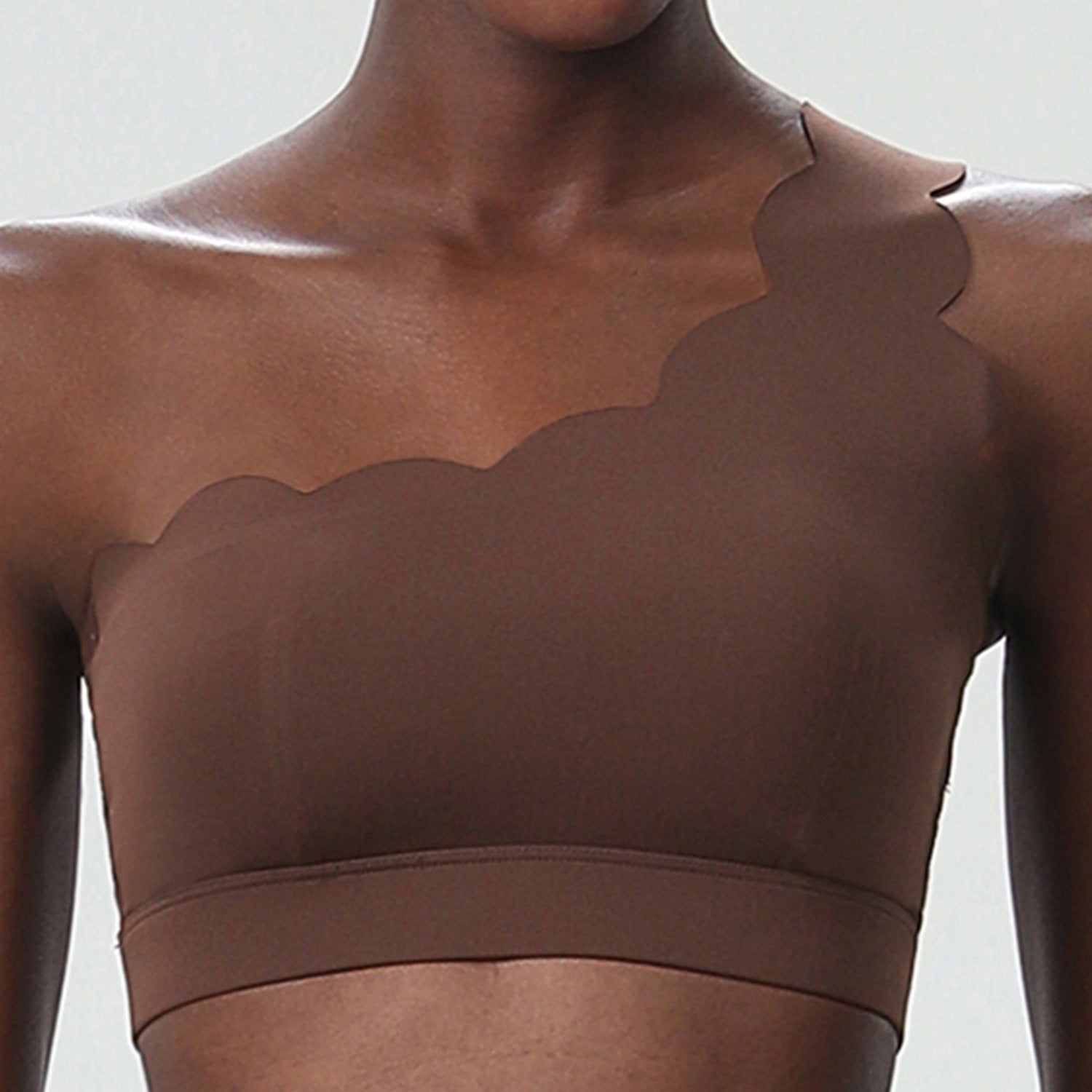 Αθλητικό Σουτιέν Με Έναν Ώμο Και Κυματιστό Σχήμα