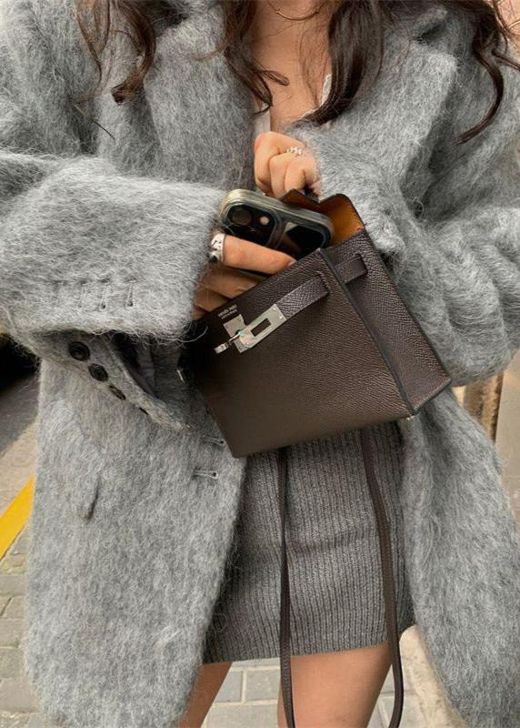 Μπλέιζερ Bella Oversize Από Μάλλινο Υφασμάτινο Σακάκι