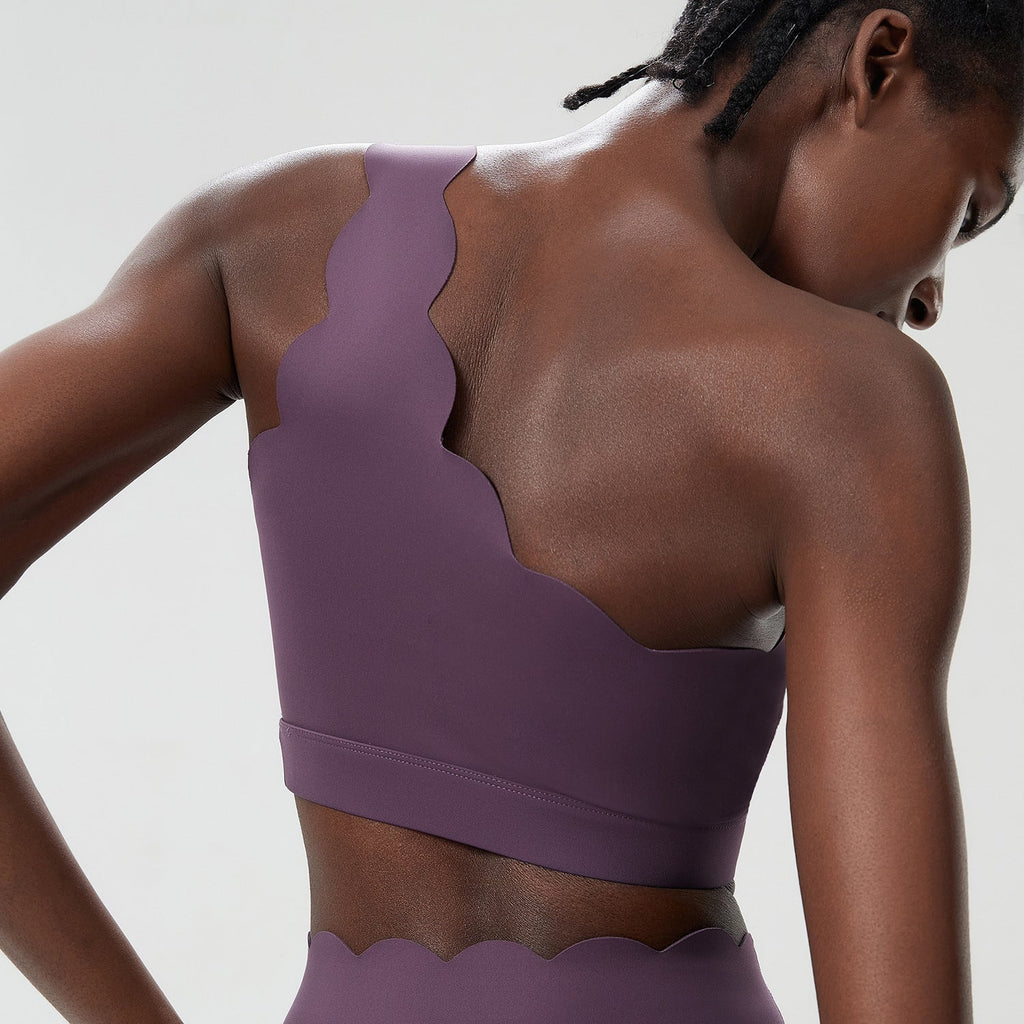 Αθλητικό Σουτιέν Με Έναν Ώμο Και Κυματιστό Σχήμα