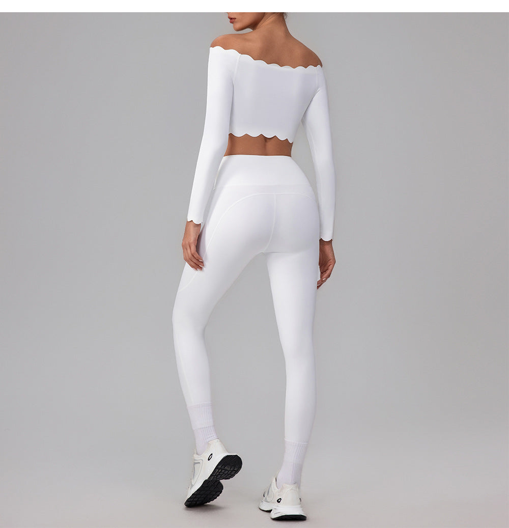 Μπλούζα Με Μακριά Μανίκια Και Κυματιστό Τελείωμα