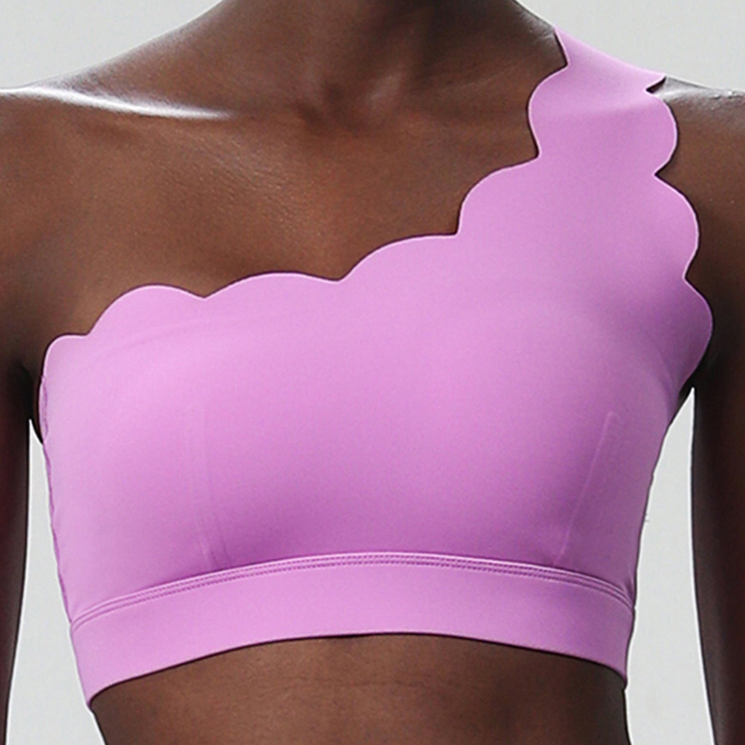 Αθλητικό Σουτιέν Με Έναν Ώμο Και Κυματιστό Σχήμα